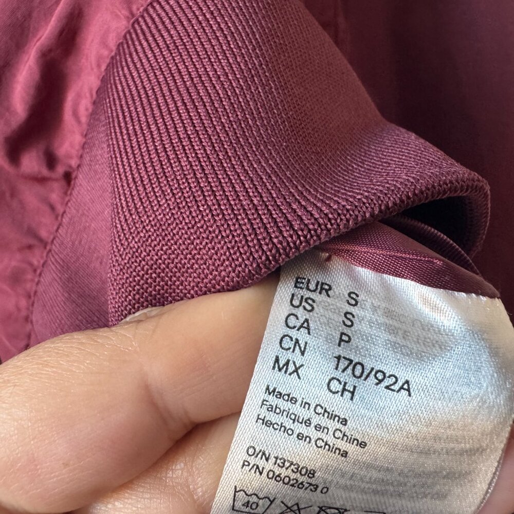 H&M Burgundy Zip Jacket - Picture 4 of 5